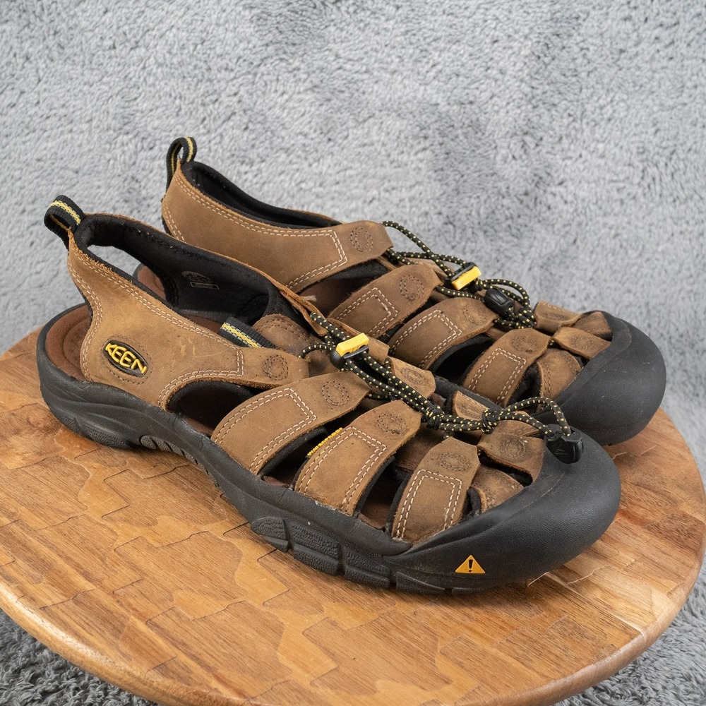 Keen Newport Outdoor‎ Trail Waterproof Leather Closed Toe Sandals Brown 13